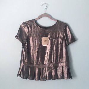 Brand New ASOS metallic top